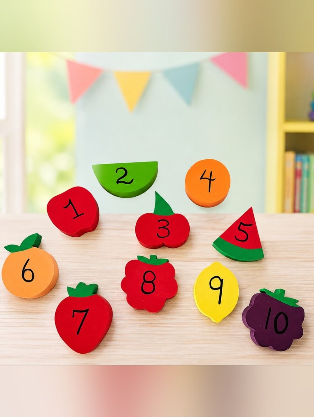 Wooden Toddler Learning Counting Toy - Montessori Toys